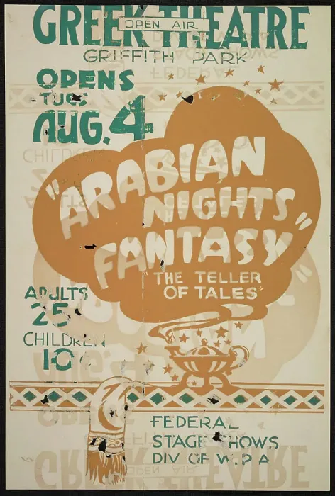 Framed Print : Arabian Nights Fantasy, Los Angeles, 1936. Creator: Unknown Framed Print : Arabian Nights Fantasy, Los Angeles, 1936. Creator: Unknown