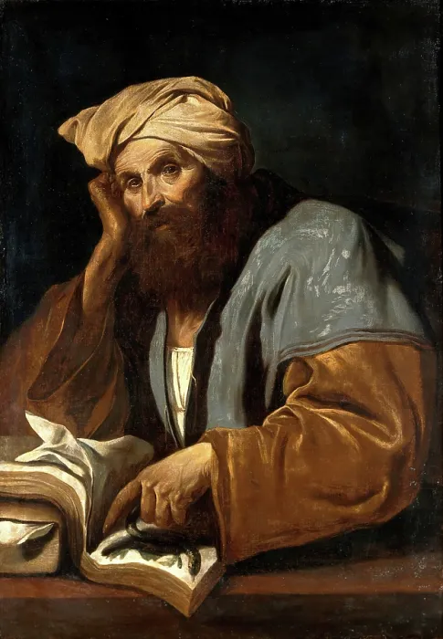 Framed Print : An Arabic man of learning (Avicenna ?), 17th century. Creator: Unknown Framed Print : An Arabic man of learning (Avicenna ?), 17th century. Creator: Unknown