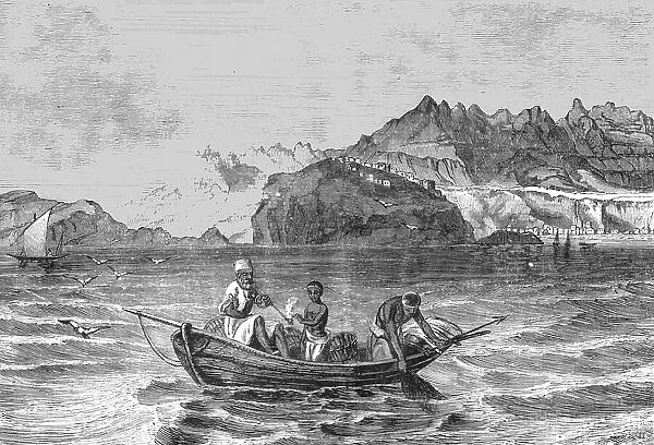 Arabs Fishing; From Bombay to Kosseir: The Red Sea, 1875. Creator: Unknown