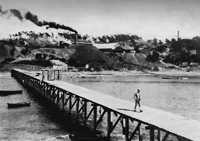 Framed Print : The Arauco District To-Day, Wharf at Lota, 1911 Framed Print : The Arauco District To-Day, Wharf at Lota, 1911
