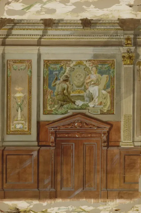 Framed Print : Arbitration, late 19th-early 20th century. Creator: Louis Schaettle Framed Print : Arbitration, late 19th-early 20th century. Creator: Louis Schaettle