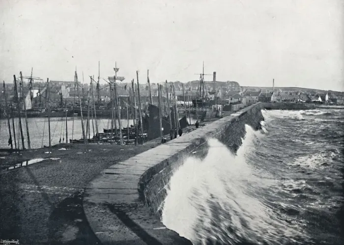 Framed Print : Arbroath - From the Harbour, 1895