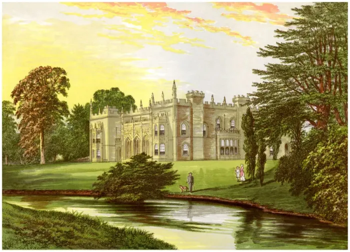 Framed Print : Arbury Hall, Warwickshire, home of the Newdegate family, c1880 Framed Print : Arbury Hall, Warwickshire, home of the Newdegate family, c1880