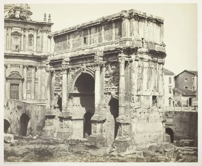 Framed Print : Arc de Septime Severe, Rome, 1854 / 55, printed 1855 / 65 Framed Print : Arc de Septime Severe, Rome, 1854 / 55, printed 1855 / 65