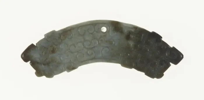 Framed Print : Arc-shaped Pendant (huang), Eastern Zhou dynasty, c. 770-256 BC 6th-5th century B. C Framed Print : Arc-shaped Pendant (huang), Eastern Zhou dynasty, c. 770-256 BC 6th-5th century B. C