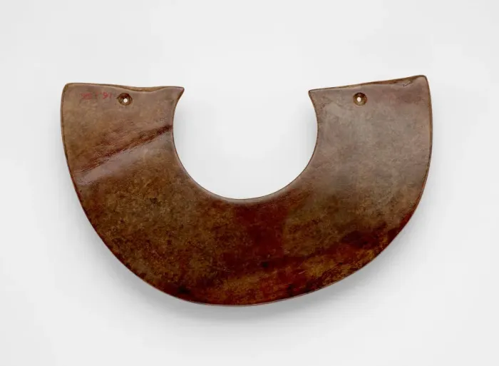 Framed Print : Arc-shaped pendant (huang ?), Late Neolithic period, ca. 3000-ca. 1700 BCE Framed Print : Arc-shaped pendant (huang ?), Late Neolithic period, ca. 3000-ca. 1700 BCE