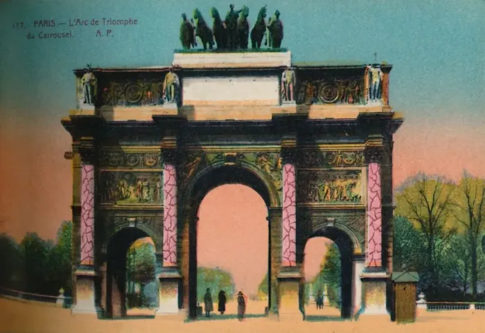 Framed Print : The Arc de Triomphe du Carrousel, Paris, c1920 Framed Print : The Arc de Triomphe du Carrousel, Paris, c1920