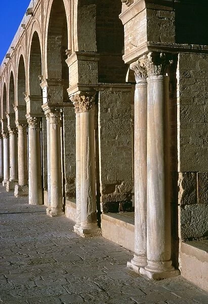 Arcade in the courtyard of the Great Mosque of Kairoun, 7th century