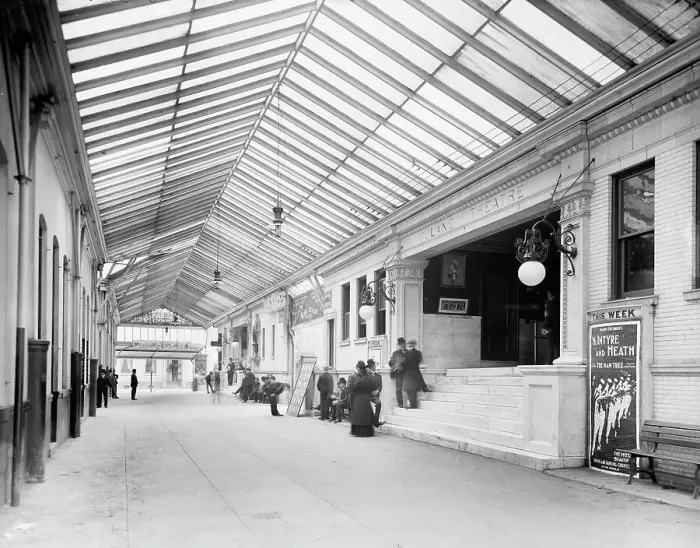Framed Print : Arcade of Crescent and Tulane Theatres, New Orleans, La. c1906. Creator: Unknown Framed Print : Arcade of Crescent and Tulane Theatres, New Orleans, La. c1906. Creator: Unknown