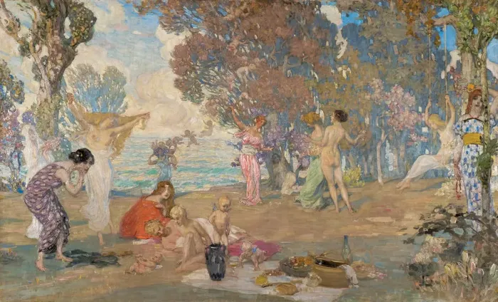 Framed Print : Arcadia, c. 1910 Framed Print : Arcadia, c. 1910