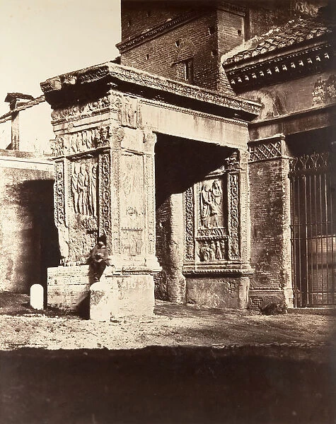 Arch of the Argentarii, or, Goldsmiths Gate, Rome, 1860s. Creator: Unknown