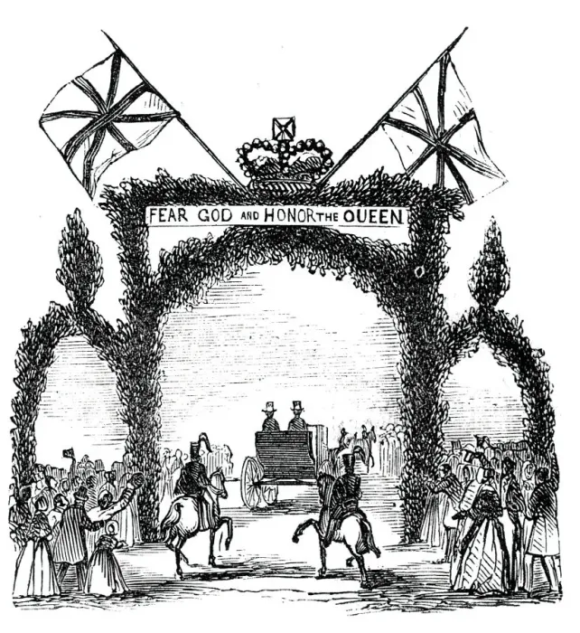 Framed Print : Arch at Broughton, 1844. Creator: Unknown Framed Print : Arch at Broughton, 1844. Creator: Unknown