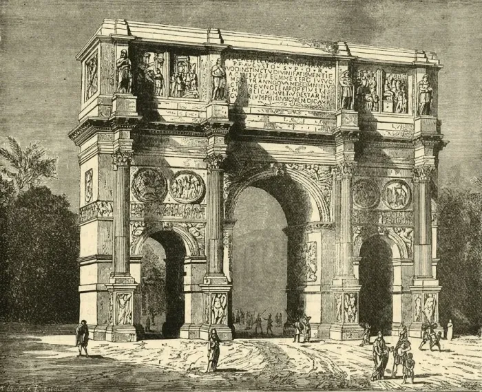 Framed Print : Arch of Constantine, 1890. Creator: Unknown Framed Print : Arch of Constantine, 1890. Creator: Unknown