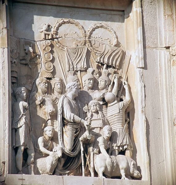 Detail from the arch of Constantine, 3rd century