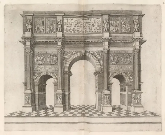 Framed Print : Arch of Constantine. Creator: Unknown Framed Print : Arch of Constantine. Creator: Unknown