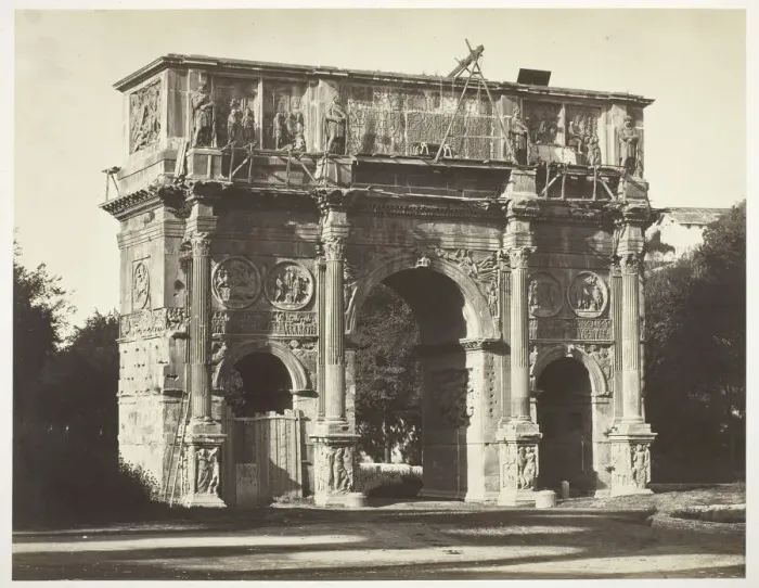 Framed Print : Arch of Constantine, Rome, 1854 / 55, printed c. 1863. Creators: Bisson Freres Framed Print : Arch of Constantine, Rome, 1854 / 55, printed c. 1863. Creators: Bisson Freres