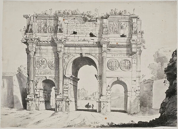 Arch of Constantine in Rome. Creator: Anon