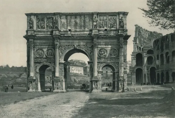 Framed Print : The Arch of Constantine, Rome, Italy, 1927. Artist: Eugen Poppel Framed Print : The Arch of Constantine, Rome, Italy, 1927. Artist: Eugen Poppel