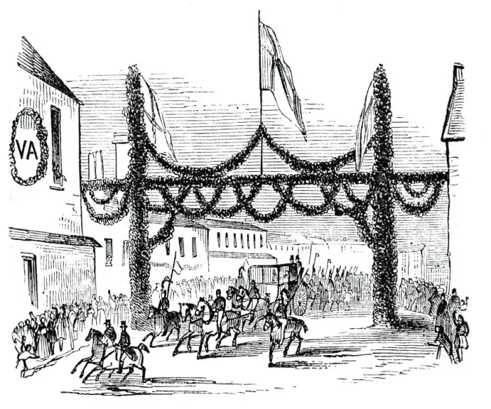 Framed Print : Arch at Kettering, 1844. Creator: Unknown Framed Print : Arch at Kettering, 1844. Creator: Unknown
