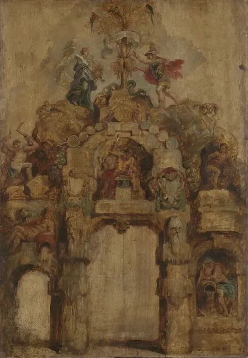 Framed Print : The Arch of the Mint (reverse), 1635. Creator: Peter Paul Rubens Framed Print : The Arch of the Mint (reverse), 1635. Creator: Peter Paul Rubens
