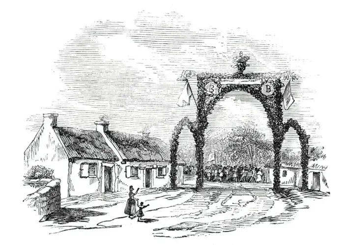 Framed Print : Arch near Burns cottage, 1844. Creator: Unknown Framed Print : Arch near Burns cottage, 1844. Creator: Unknown