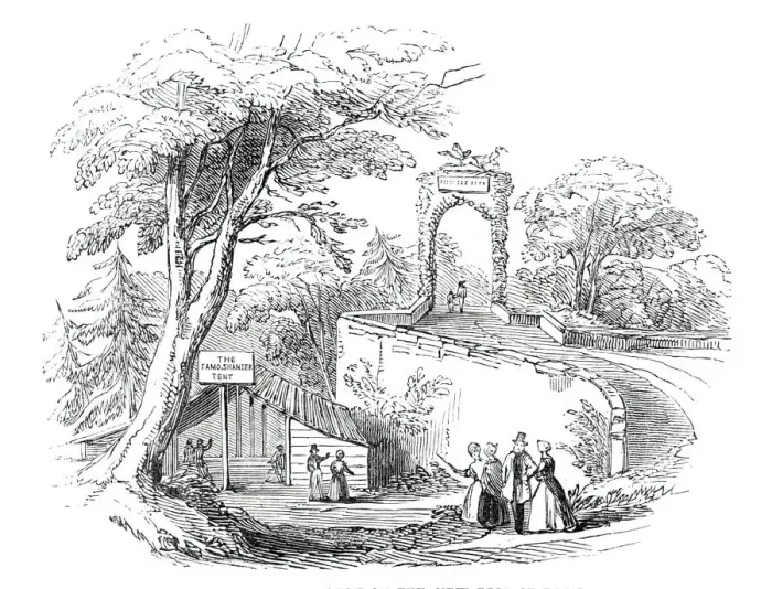 Framed Print : Arch on the new Brig of Doon, 1844. Creator: Unknown Framed Print : Arch on the new Brig of Doon, 1844. Creator: Unknown