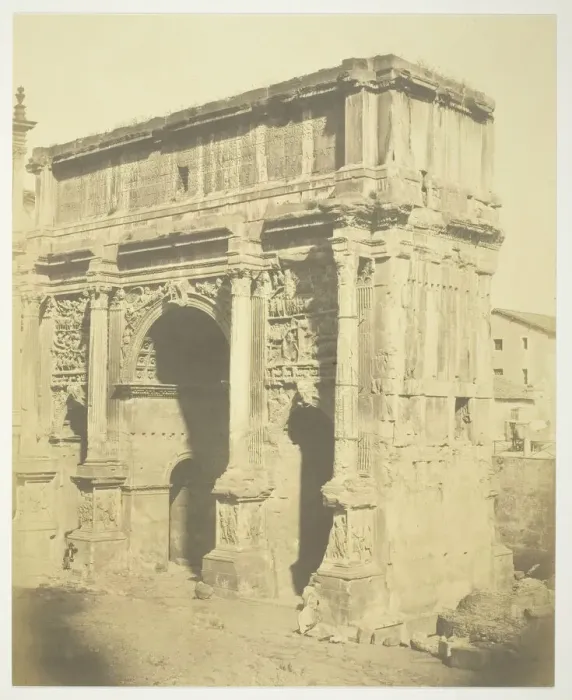 Framed Print : Arch of Septimius Severus, c. 1857. Creator: Robert MacPherson Framed Print : Arch of Septimius Severus, c. 1857. Creator: Robert MacPherson