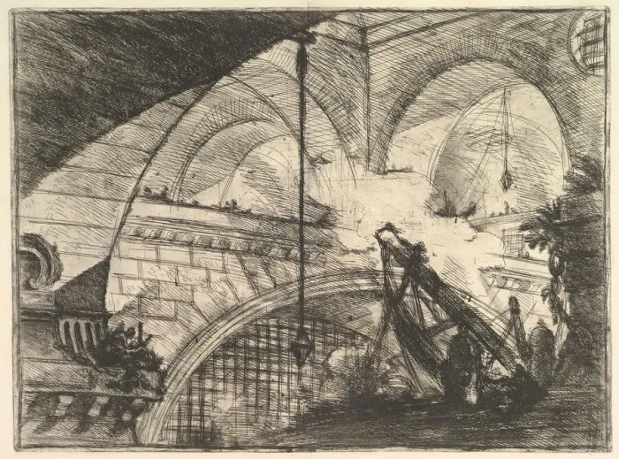 Framed Print : The Arch with a Shell Ornament, from Carceri d invenzione (Imaginary Prisons), ca Framed Print : The Arch with a Shell Ornament, from Carceri d invenzione (Imaginary Prisons), ca