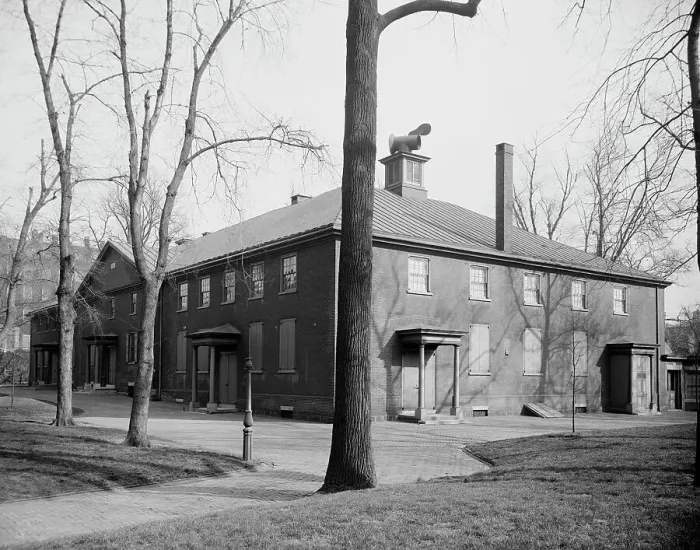 Framed Print : Arch Street Friends Meeting House, Philadelphia, Pa. c1908. Creator: Unknown Framed Print : Arch Street Friends Meeting House, Philadelphia, Pa. c1908. Creator: Unknown