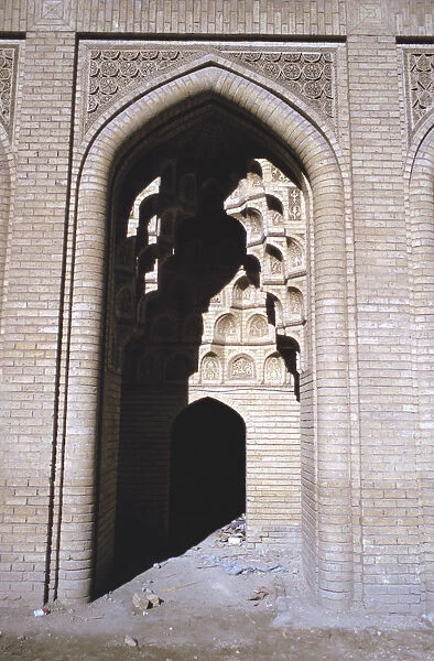 Arch in sunlight, Abbasid Palace, Baghdad, Iraq, 1977