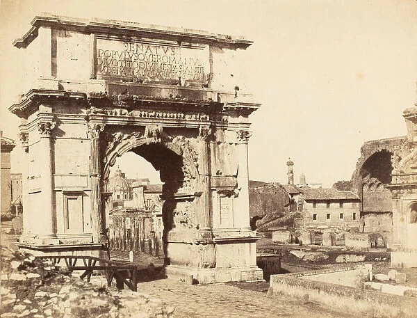 Arch of Titus, 1853-56. Creator: Jane Martha St. John