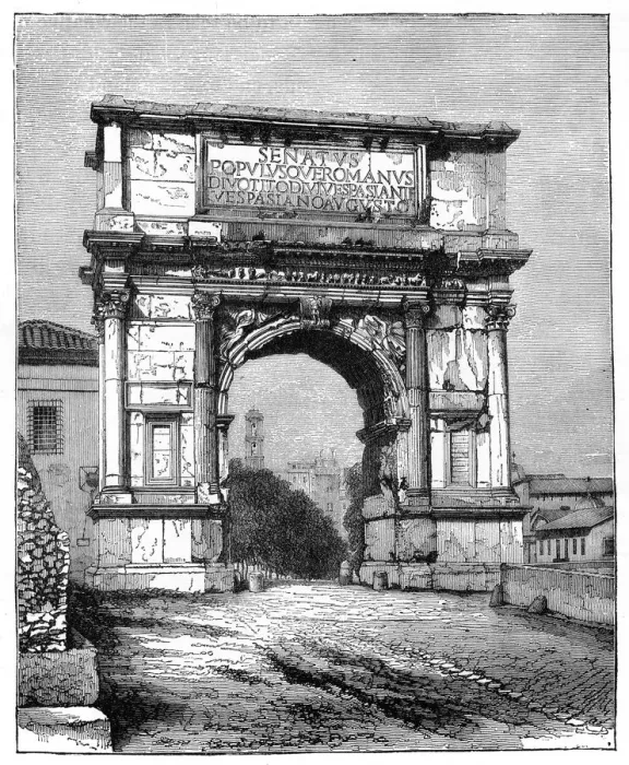 Framed Print : The Arch of Titus, Rome, Italy, 1882 Framed Print : The Arch of Titus, Rome, Italy, 1882