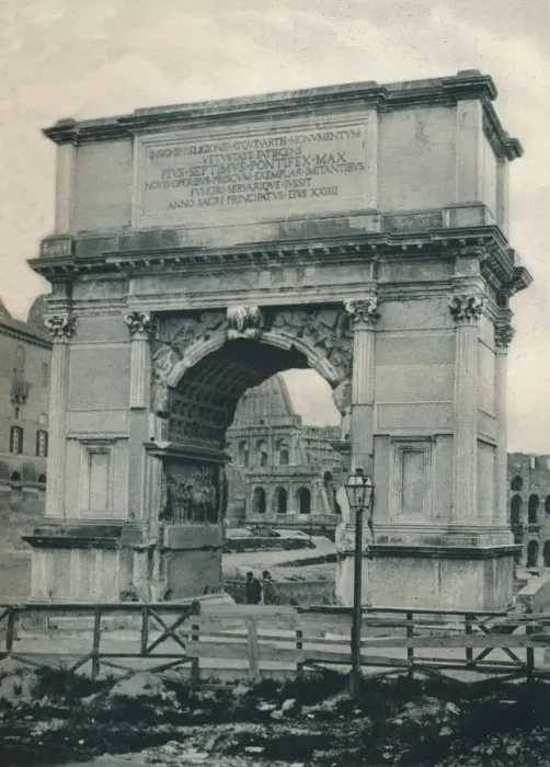 Framed Print : Arch of Titus, Rome, Italy, 1927. Artist: Eugen Poppel Framed Print : Arch of Titus, Rome, Italy, 1927. Artist: Eugen Poppel