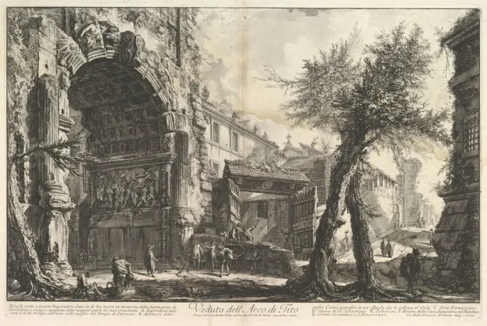 Framed Print : The Arch of Titus (Veduta dell Arco di Tito), ca. 1760. Creator Framed Print : The Arch of Titus (Veduta dell Arco di Tito), ca. 1760. Creator