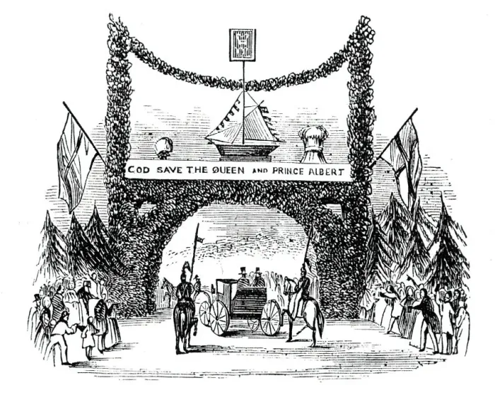 Framed Print : Arch at Weekley, 1844. Creator: Unknown Framed Print : Arch at Weekley, 1844. Creator: Unknown