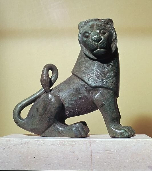 Archaic bronze lion from Dodona