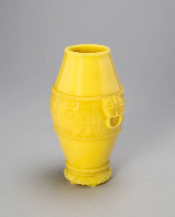 Framed Print : Archaistic Jar with Animal Mask Handles and Ogre Masks, Qing dynasty Framed Print : Archaistic Jar with Animal Mask Handles and Ogre Masks, Qing dynasty
