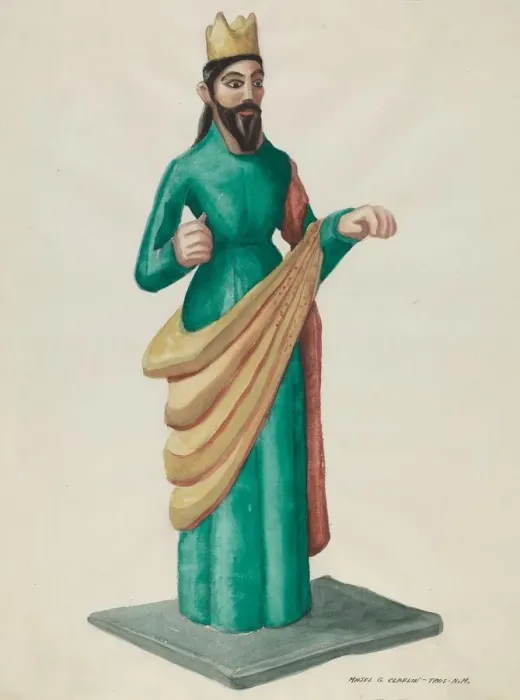 Framed Print : Archangel Bulto, c. 1937. Creator: Majel G. Claflin