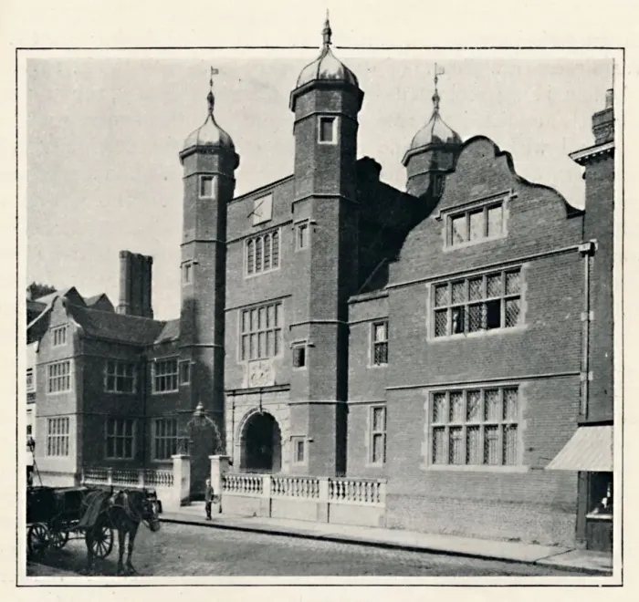 Framed Print : Archbishop Abbots Hospital, Guildford, 1903. Artist: Chester Vaughan Framed Print : Archbishop Abbots Hospital, Guildford, 1903. Artist: Chester Vaughan