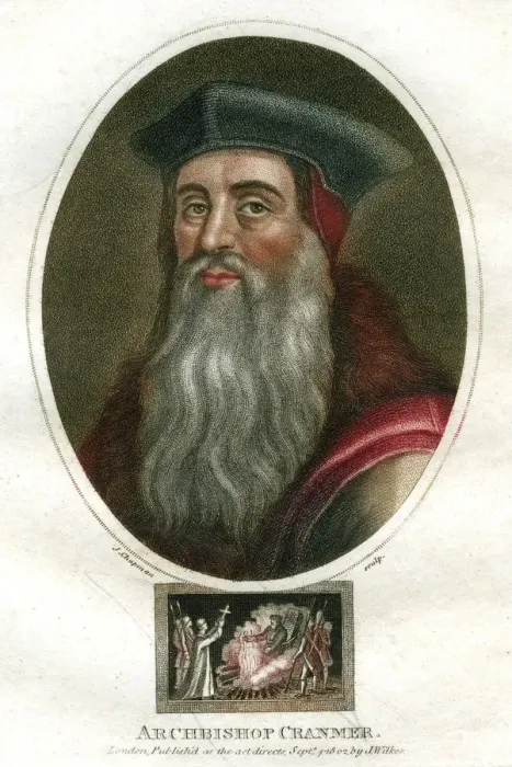 Framed Print : Archbishop Cranmer, (1816). Artist: J Chapman