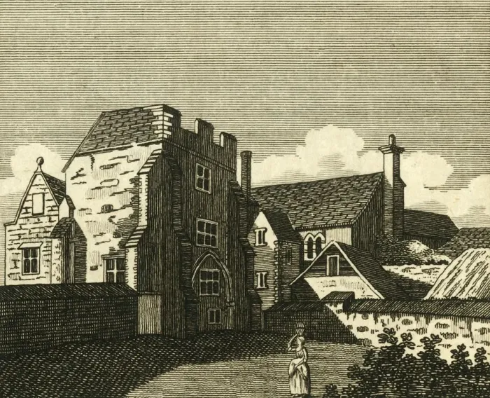 Framed Print : The Archbishops Palace Great Hall, at Canterbury, c1786. Creator: Unknown Framed Print : The Archbishops Palace Great Hall, at Canterbury, c1786. Creator: Unknown