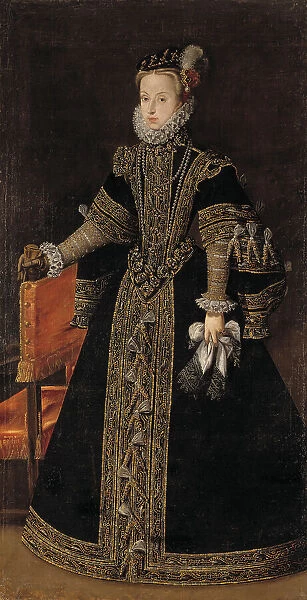 Archduchess Anna Maria (1549-1580), Anna of Austria, Queen of Spain.Unknown date. Creator: Workshop of Alonso Sánchez Coello