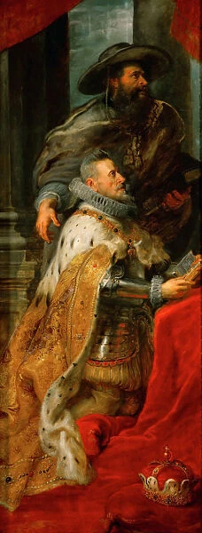 Archduke Albert VII of Austria. Left side panel of the Ildefonso Altarpiece