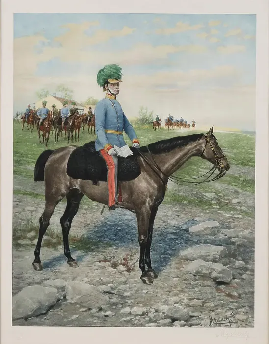 Framed Print : Archduke Albrecht of Austria (1817-1895) on the maneuver field, c.1900. Creator: Myrbach-Rheinfeld, Felician von (1853-1940) Framed Print : Archduke Albrecht of Austria (1817-1895) on the maneuver field, c.1900. Creator: Myrbach-Rheinfeld, Felician von (1853-1940)