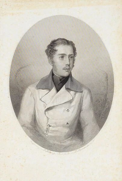 Archduke Karl Ludwig of Austria (1833-1896), 1856. Creator: Axmann, Josef (1793-1873)