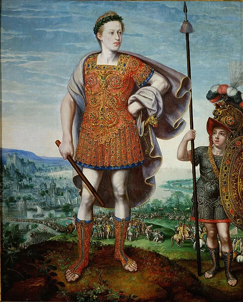 Archduke Matthias as Scipio Africanus the Elder, 1580. Artist: Valckenborch, Lucas, van (1530-1597)