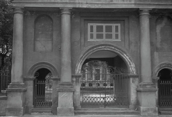 Three arched gateways, [College of Charleston, Porter's Lodge, 66 George Street]... c1920-c1926. Creator: Arnold Genthe