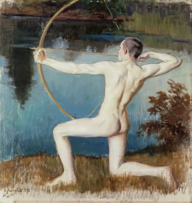 Framed Print : Archer, 1897. Creator: Vaino Blomstedt Framed Print : Archer, 1897. Creator: Vaino Blomstedt