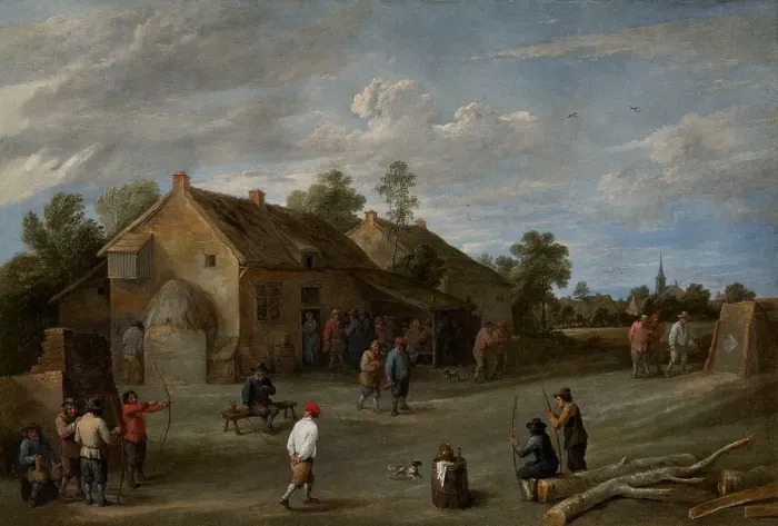 Framed Print : The Archers, 1645-1649. Creator: David Teniers II Framed Print : The Archers, 1645-1649. Creator: David Teniers II