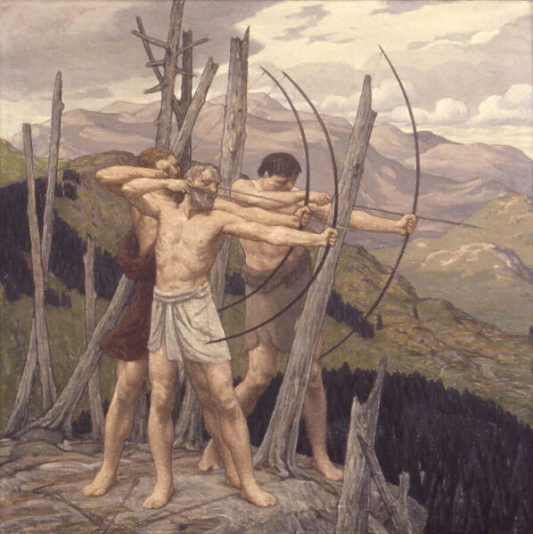 The Archers, 1917. Creator: Bryson Burroughs
